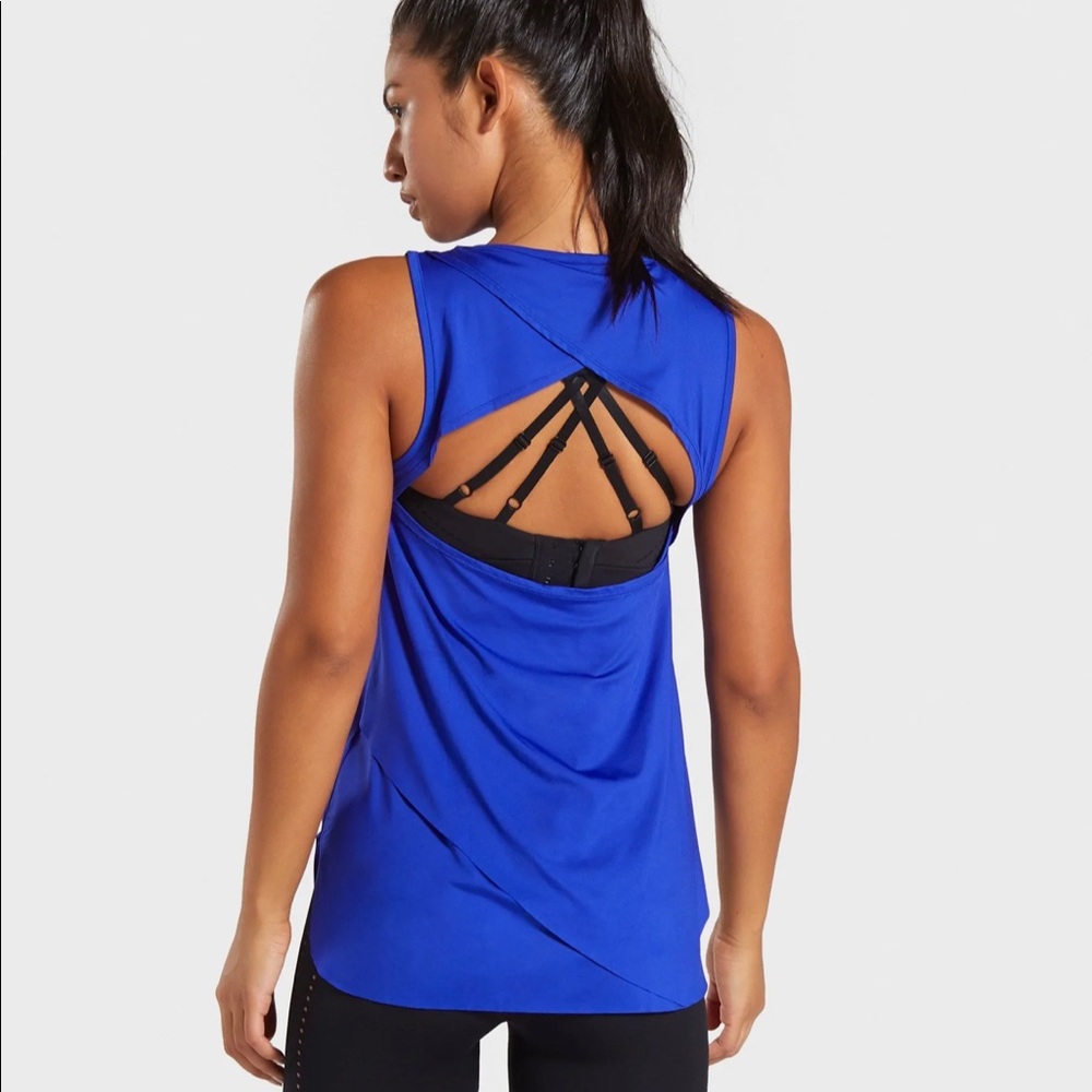 Gymshark Laser Cut Tank - Blue